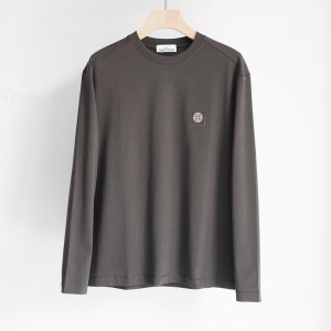 Stone 25 로고 자수 긴팔 티셔츠