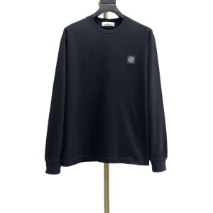 STONE ISLAND 컴퍼스 패치 긴팔 티셔츠