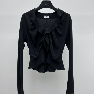 Saint Laurent 러플 블라우스