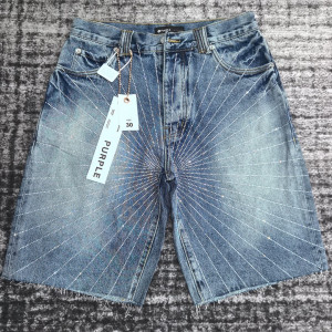 PURPLE-BRAN 남성 캐주얼 청바지 반바지